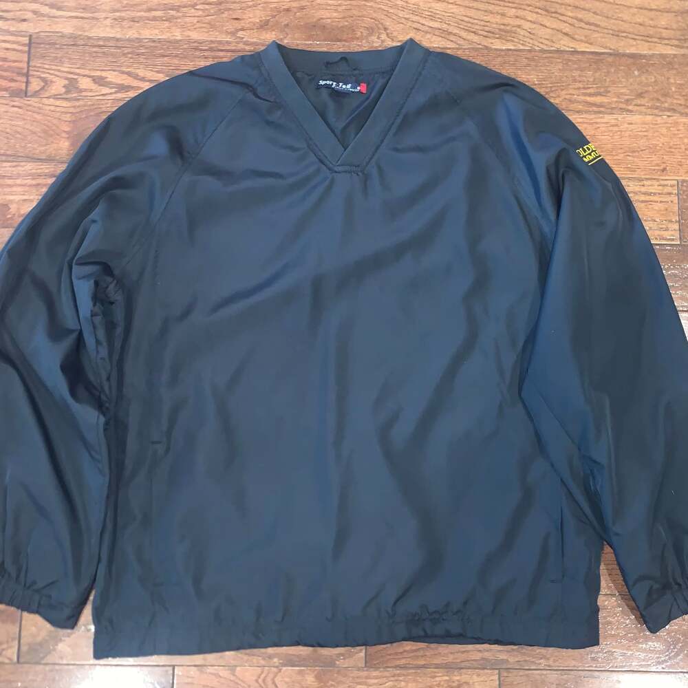 Sport-Tek‎ Black Windbreaker Pullover Corporatecore Normcore Size L